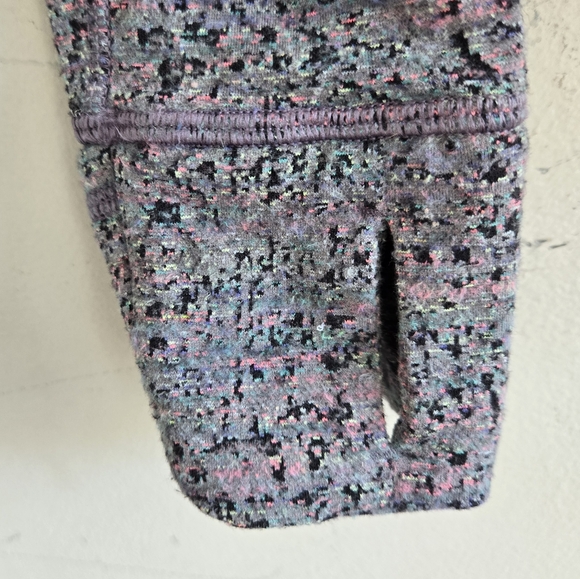 Lululemon Runderful Long SleeveNeon Tweed Jacquard Battleship Electric Coral - Picture 8 of 9